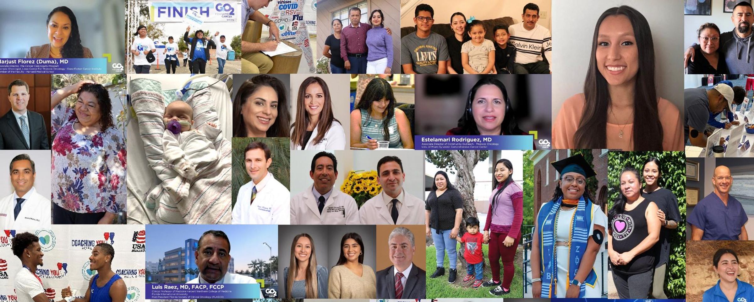Collage of the various winners of the Health Equity Accelerator Awards.